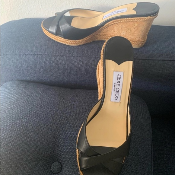 Jimmy Choo Leather Espadrilles 41.5 EU Never Worn - Picture 5 of 5